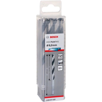Bosch - HSS-PointeQ Metal Matkap Ucu 8,9 mm 10'lu