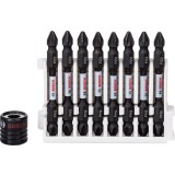 Bosch - Impact Control Serisi Çift Taraflı Vidalama Ucu 8'liPH2/PZ2 *65mm + Mıknatıslı Tutucu