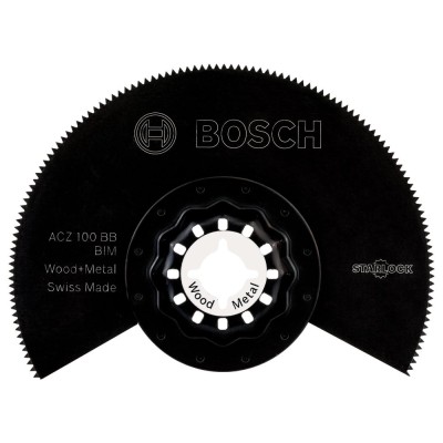 Bosch - Starlock - ACZ 100 BB - BIM Ahşap ve Metal İçin Segman Testere Bıçağı, Bombeli 10'lu