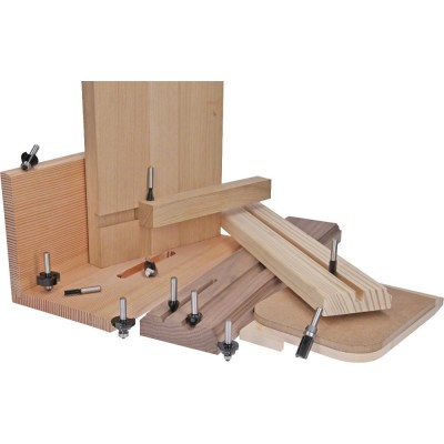 Bosch - Standard Seri Ahşap İçin Çift Oluklu Sert Metal Kenar Biçimlendirme Frezesi 8*12,7*46mm