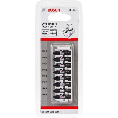 Bosch - Impact Control Serisi Vidalama Ucu 8'li PH2 *25mm