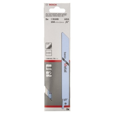 Bosch - Basic Serisi Metal için Panter Testere Bıçağı S 918 BF - 5'li