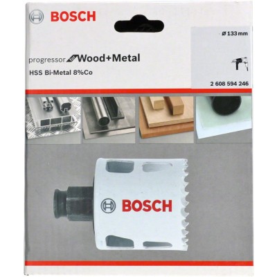 Bosch - Yeni Progressor Serisi Ahşap ve Metal için Delik Açma Testeresi (Panç) 133 mm