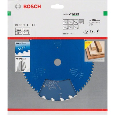 Bosch - Expert Serisi Ahşap için Daire Testere Bıçağı 184*30 mm 24 Diş