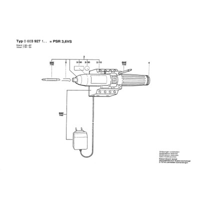 Bosch - PSR 3,6 VS