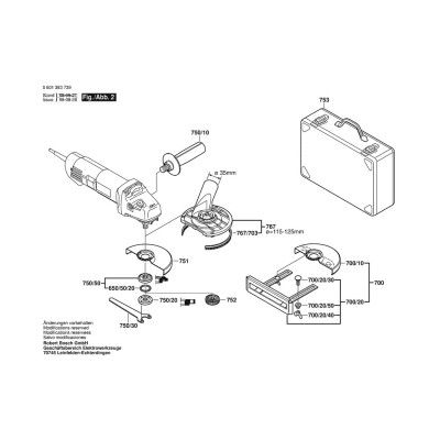 Bosch - GWS 10-125 CE