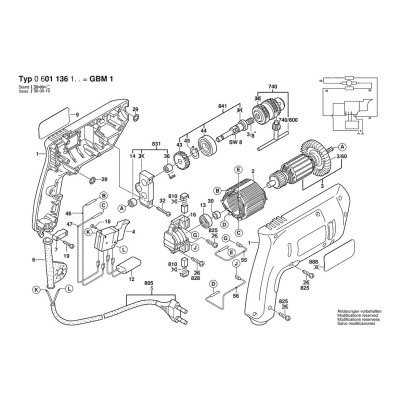 Bosch - GBM 1 4000RPM