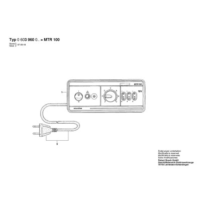 Bosch - MTR 100