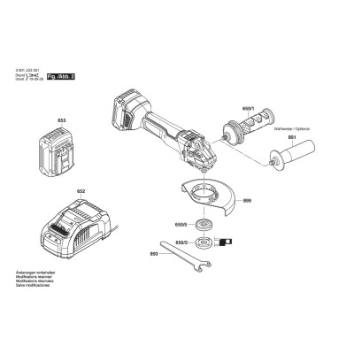 Bosch - GWS 18V-10 SC