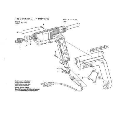 Bosch - PKP 7,2 LI