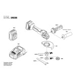 Bosch - GWS 18V-125 C