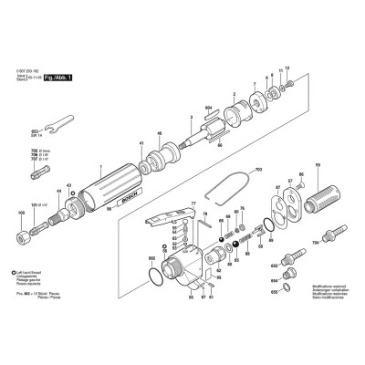 Bosch - 220W str grinder