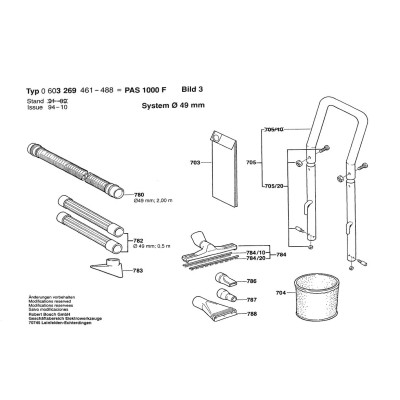 Bosch - PAS 1000 F