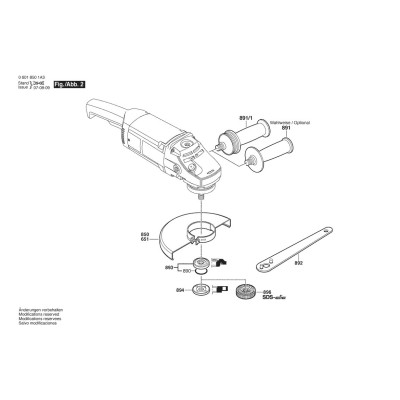 Bosch - GWS 20-230 BARE