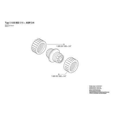 Bosch - ASR 3/4