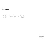 Bosch - Spanner satin grey 16mm